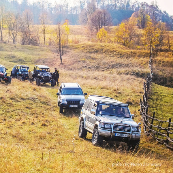 Off road course in the mountains with the Jeep